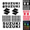 Декоративная наклейка для мотоцикла Suzuki с логотипом на английском языке, водостойкая, светоотражающая наклейка, набор логотипов на бак, эмблема на шлем, виниловый комплект