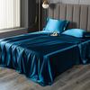 Yousheng Glossy Satin Sheets Solid Color Bed Sheet with 2 Pillowcases Cooling Wrinkle-Free Silky Smooth Sheets for Most Bed Sizes