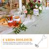 1Pc Dining Table Card Wedding Celebration Wedding Number Folder European Style Heart Shaped Practical Business Card Holder
