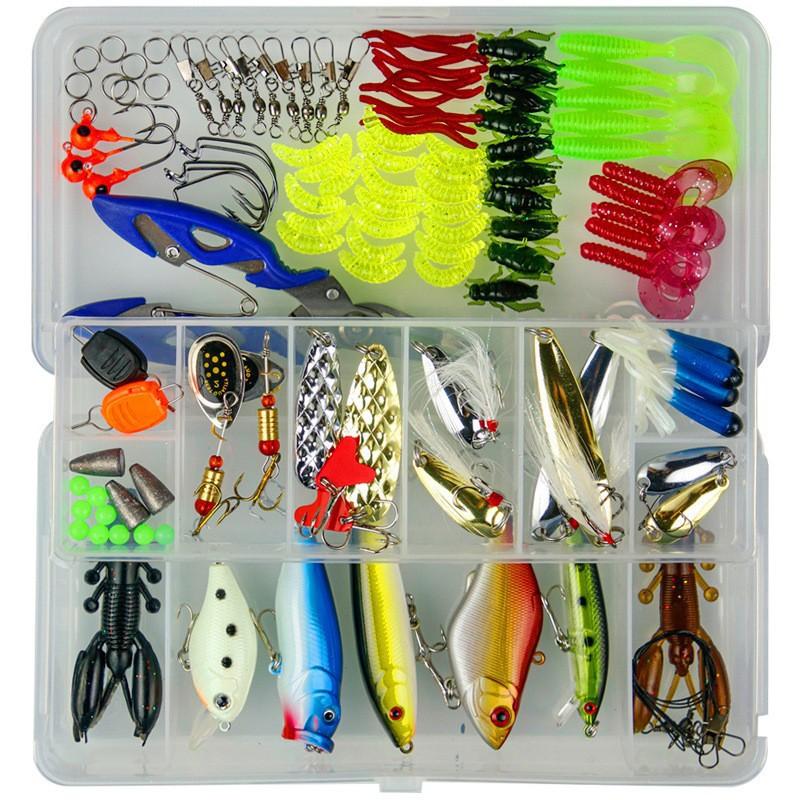Wehe Beginner Fishing Lure Kit Full Water Column Soft Plastic Baits Set Freshwater Saltwater Bass Pike
