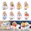 Rainbow Cloud Hairball Keychain Schoolbag Backpack Bag Charm Woven Plush Pendant Keychain Decoration Gifts for Friends