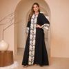 2025 Летнее длинное платье абайя для женщин Ближнего Востока - С принтом, в дубайском стиле