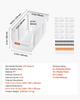 Plastic Stackable Storage Bins, 27.6 x 14 x 13 cm (8 Pack), Plastic Containers for Organizing & Storage Bins for Closet, Garage, Small Parts, Office