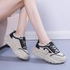 Autumn new muffin platform single shoes girls color matching fashion casual style running shoes sports dad shoes women