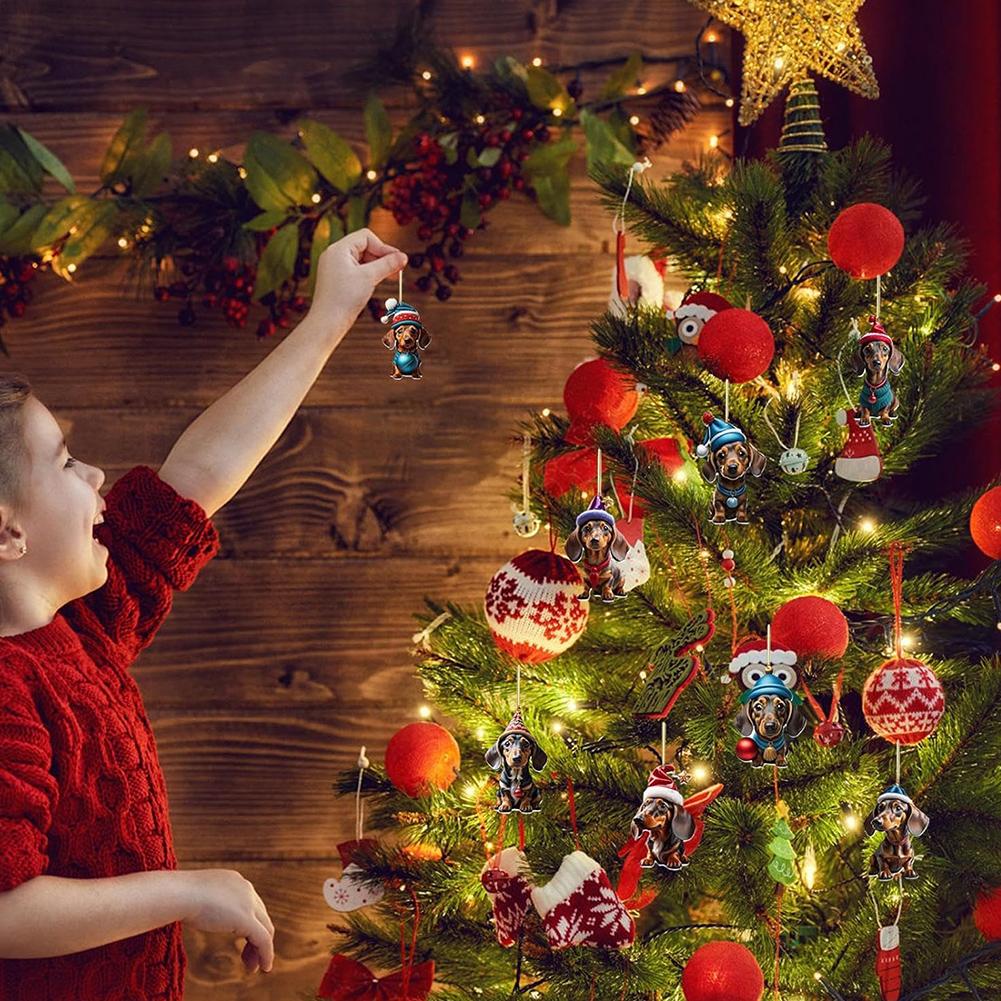 Dachshund Advent Calendar 2025 24 Days of Christmas Collectible Funny Dog Set 24 Days Xmas Countdown Calendar Gifts for Kids