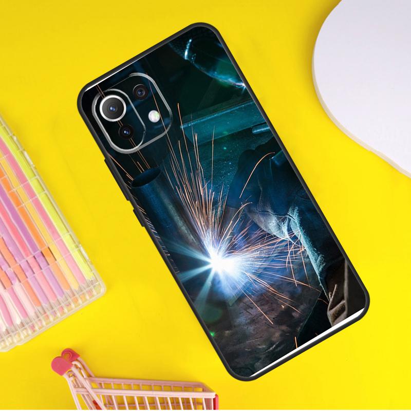 Сварщик Сварка Горячий Металл Рабочий Чехол Для Xiaomi 13 14 Ultra 11T 12T 13T 14T Pro POCO X7 Pro X3 X5 F3 F5 F6 M6 X6 Pro Чехол