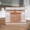 2025 Perpetual Calendar Деревянный Настольный Календарь 12 Месяцев Настольный Слайдер Календарь Для Домашнего Офиса Школы Декор