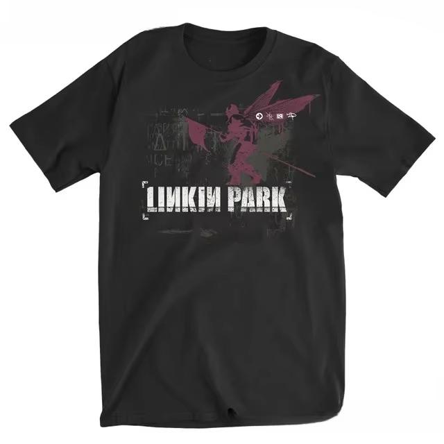 Уличная одежда Новые мужские хлопковые футболки с рок-группой Linkin Park Летняя трендовая короткая дышащая повседневная футболка Мужская футболка Оверсайз Унисекс