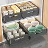 1pc/2pcs Pull Out Drawers, Expandable Roll Out Cabinet Organizer, Foldable Slide Out Drawer Storage Mesh Basket,Under Sink Shelf