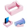 Silicone Cup Holder For Tumblers With Built In Slot Small Tumbler Stand Household Cup Cradle Non Slip Stable Desk Organizer