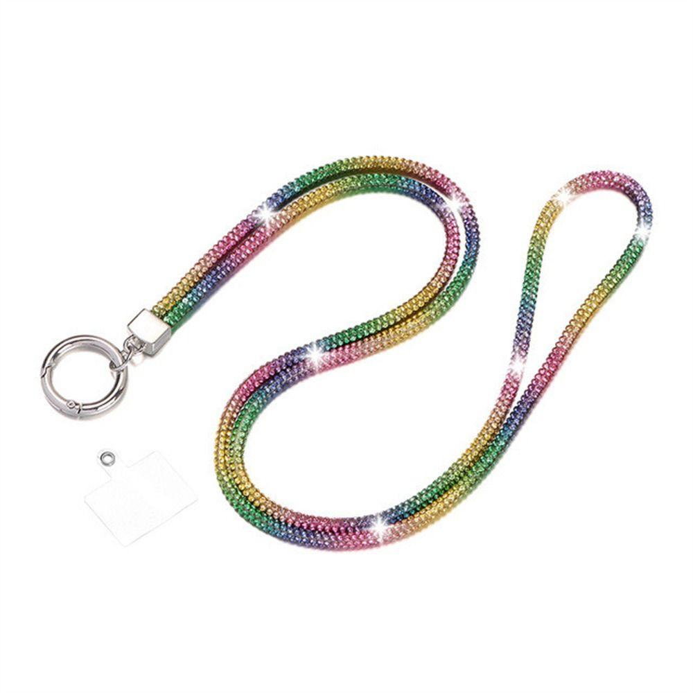 Ремешок для телефона со стразами, блестящий кристалл, шейный ремешок, ювелирные изделия для телефона