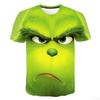 Summer New Green Hair Monster 3D Digital Printed Casual Loose Breathable Women's Short Sleeve Round Neck T-shirt