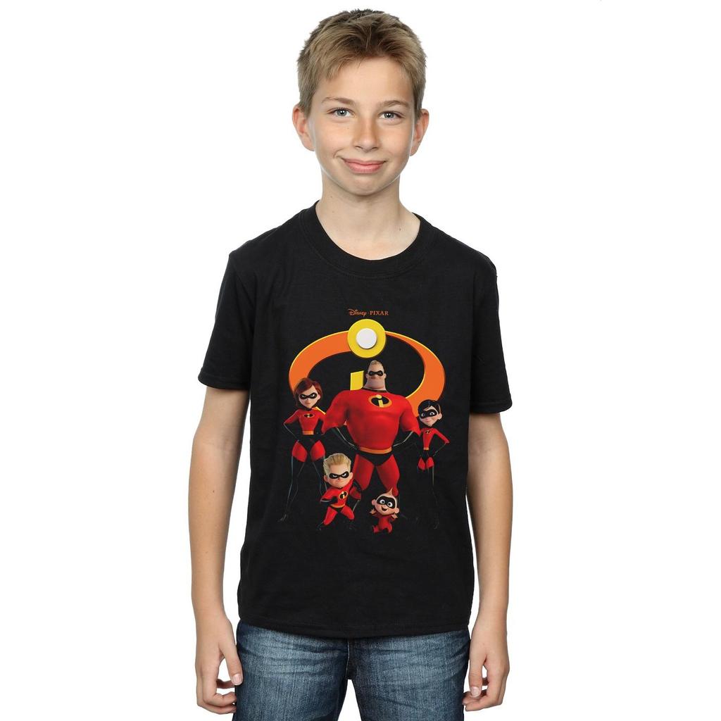 Disney Boys Incredibles 2 Group Logo T-Shirt