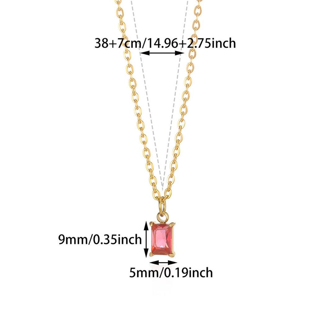 Декабрьское ожерелье с цирконом: Женская модная ключичная цепочка для повседневной носки