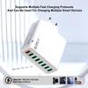 QC3.0 8-Port 30W Multi-USB High-Power Fast Charger (US/EU/Korean Specs)