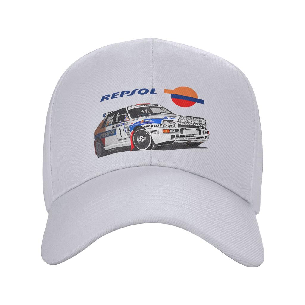 Модная белая бейсболка Lancia Repsol Rally Wrc Carlos Sainz с изогнутым козырьком, Snapback