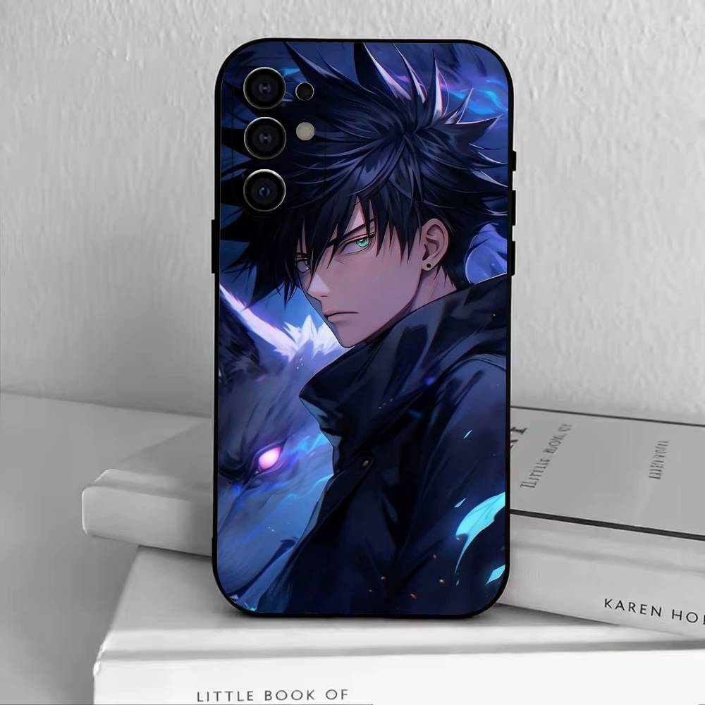 JK-F-Fushi-guro M-Meg-umi Чехол для телефона для Samsung S25,S24,S21,S22,S23,S30,Ultra,S20,Plus,Fe,Lite,Note,10, Черный чехол