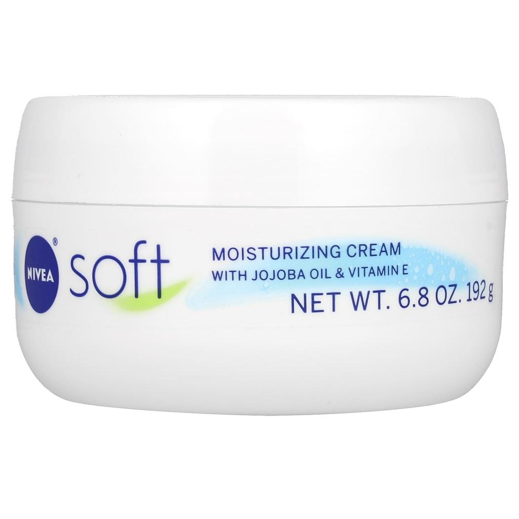 Nivea Moisturizing Cream with Jojoba Oil and Vitamin E, Mild Flavor, 6.8 Oz (192 G)