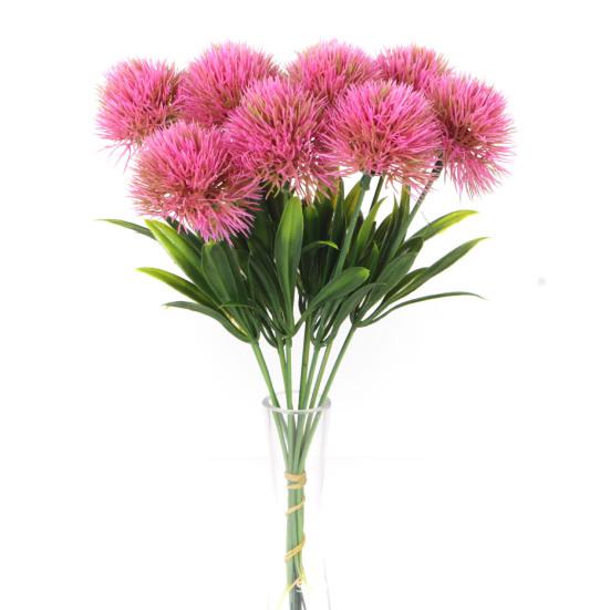 10 букетов, имитация цветочного шара одуванчика, реалистичные, без запаха, не требуют ухода, шелковые искусственные цветы для украшения дома, отеля