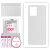 apgo Protective Skin Sticker for the Back Compatible with Oppo Reno8 4G, Wrap Film, Foil, Vinyl - Pattern Transparent Carbon