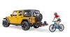 Bruder Jeep Rubicon Mountain Bike BR02543 & (with Figure)