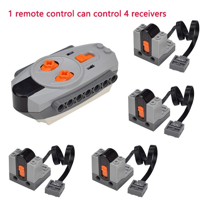 Building Block Motor Lithium Battery Functions Toys Tool Servo Remote Motor PF Model Sets Compatible with Lego High-tech Parts