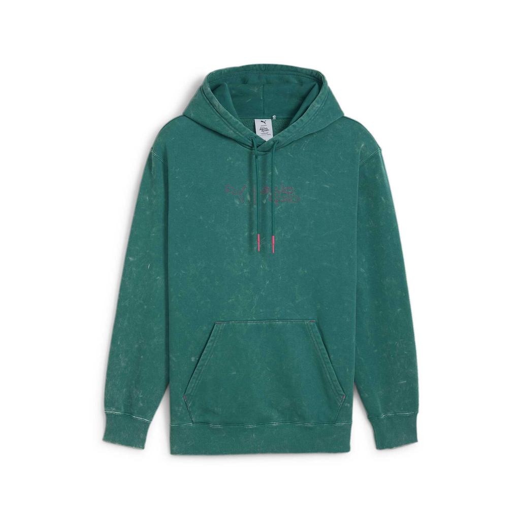 Puma Удобное Теплое Свободное Худи Мужские худи Темно-зеленый 62742786