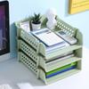 Plastic Rack Document Tray Office File Shelf Stackable Layered A4 Paper File Organizer Desk File Box for Home Storage Racks