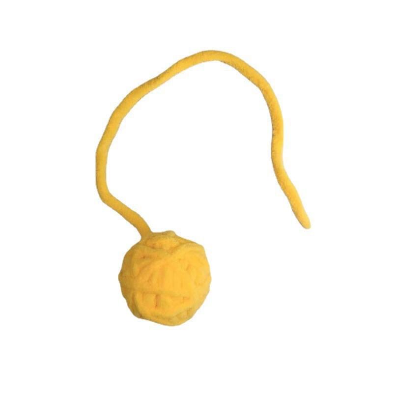 Игрушки для питомцев Разноцветные шерстяные мячики Мячики со встроенными колокольчиками Игрушки для кошек