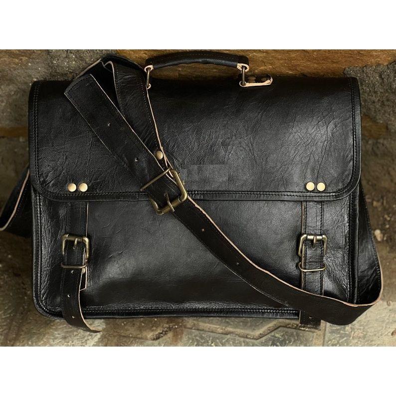 Кожаная сумка-мессенджер Сумка для ноутбука Черная сумка Кожаная сумка-саквояж Портфель Боковая сумка Сумка через плечо