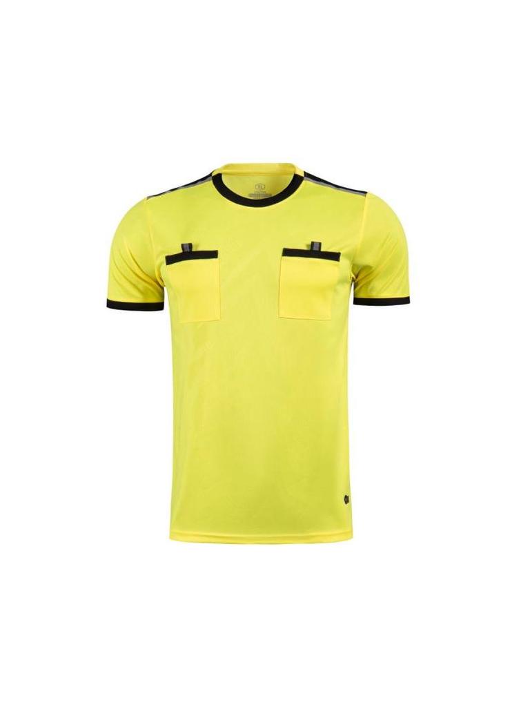 Breathable Adult Football Kit: Sweat-Wicking Jersey & Shorts Set with Short Sleeve Training Top Referee Uniform
