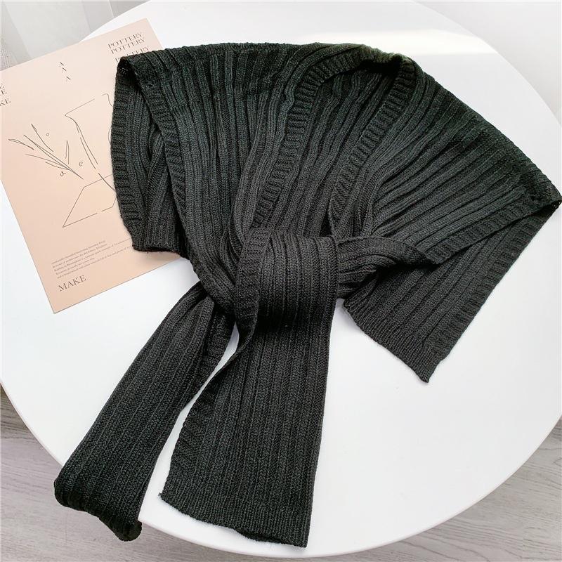 1 шт. Женская элегантная маленькая шаль вязаный шарф завязывающийся на шее шаль