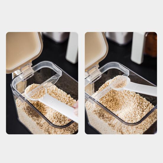 Коробка для приправ с крышкой, ложкой, баночки для специй, приправ, штабелируемые герметичные контейнеры для хранения для организации кухни