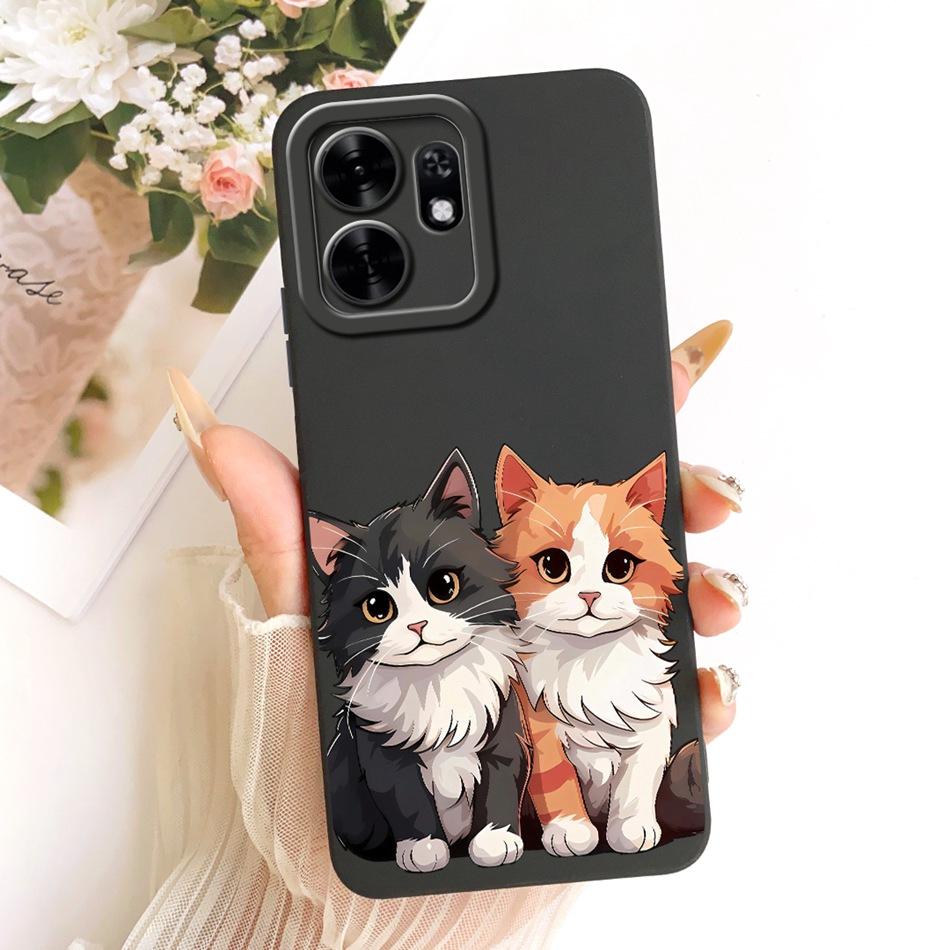 For Honor X6d LNA-NX1 2026 Cute Cat Flower Cartoon Phone Case For Honor X6D 5G Shockproof Soft Silicone Covers Bumpers