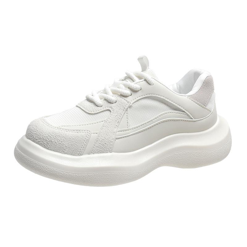 Summer Thick-soled Sneakers Flat Woman Tennis Shoes Spring Autumn Casual Vulcanized Light-colored Fashion Harajuku Women's Shoes