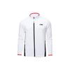 Li Ning Color Block Zip Up Stand Collar Badminton Jacket Men Jackets White AWDUA89-2