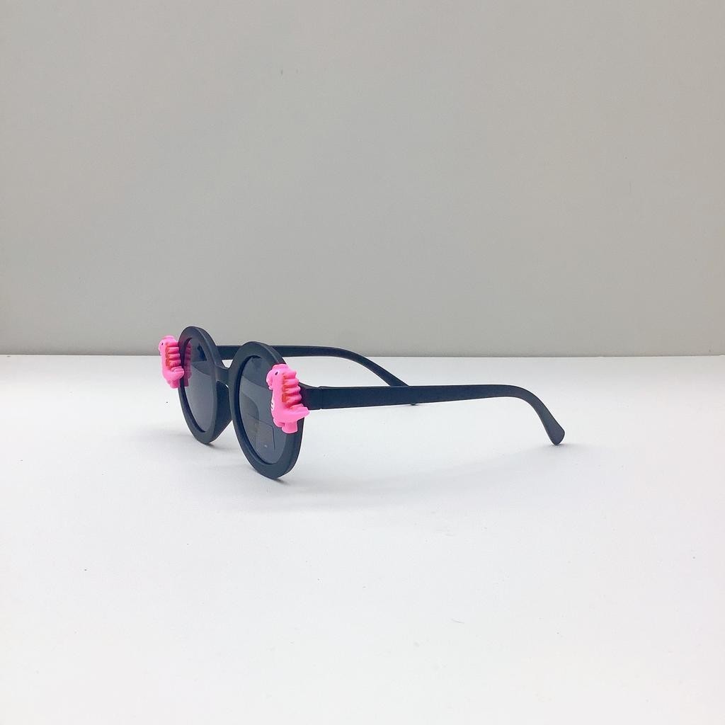 Модные круглые детские очки, аксессуары для медведей, милые детские солнцезащитные очки-тенты, солнцезащитные очки