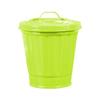 Galvanized Desktop Trash Can Iron Wastebasket Small Buckets Waste Bin  Garbage Storage