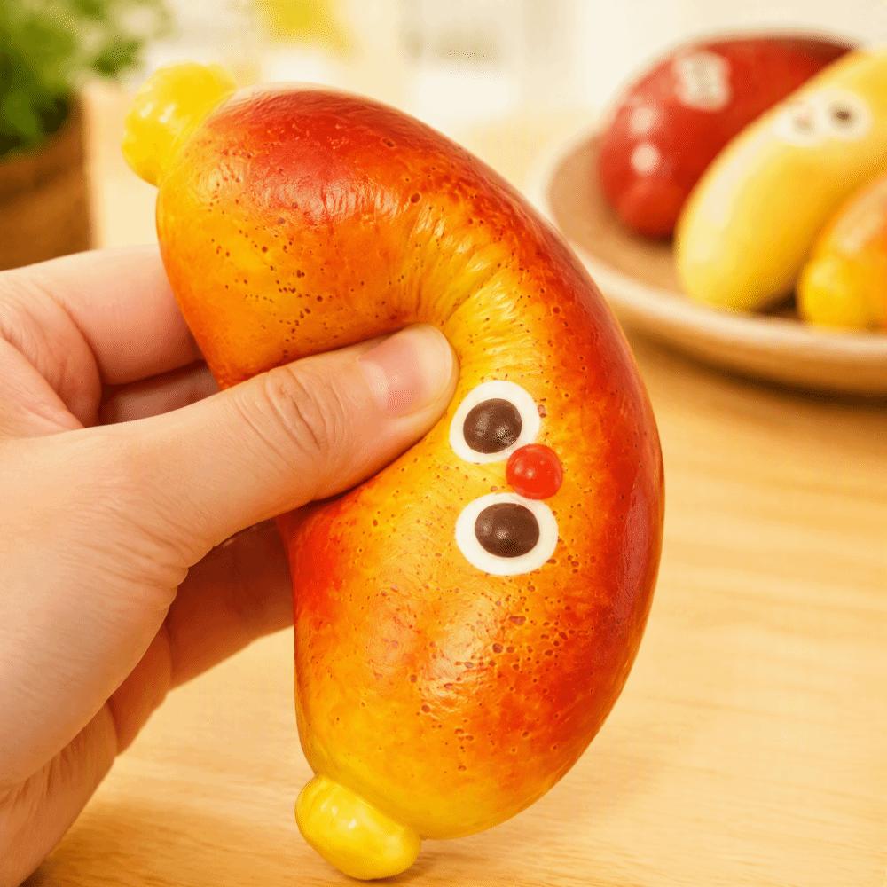Slow Rebound Squeezable Toy Realistic Sausage-Style Fidget Toy Food-Themed Squishy Toy Gifts