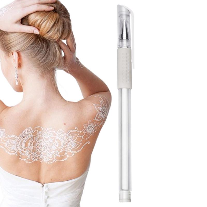 Eyebrow Skin Marker Pen White Surgical Scribe Pen Position Mapping Mark Tool Washable Body Art Supply Tool Tattoo Accessories