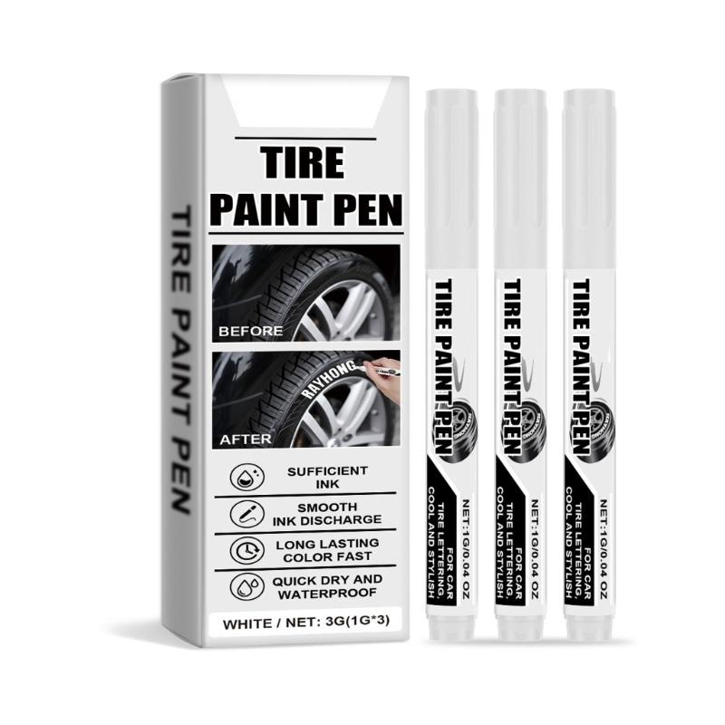 15 шт. Белый маркер для шин, водостойкий, для ремонта царапин на автомобильных шинах, быстросохнущий