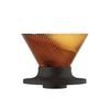 V60 Dripper NEO 1-2 Cup Tritan Resin Spiral Rib Amber VDN-01-AB