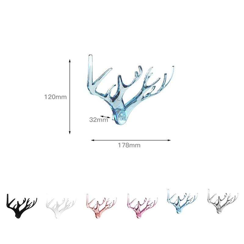 Оленьи рога в форме рога, крючок для хранения, настенная полка для одежды, шарф, брелок для ключей