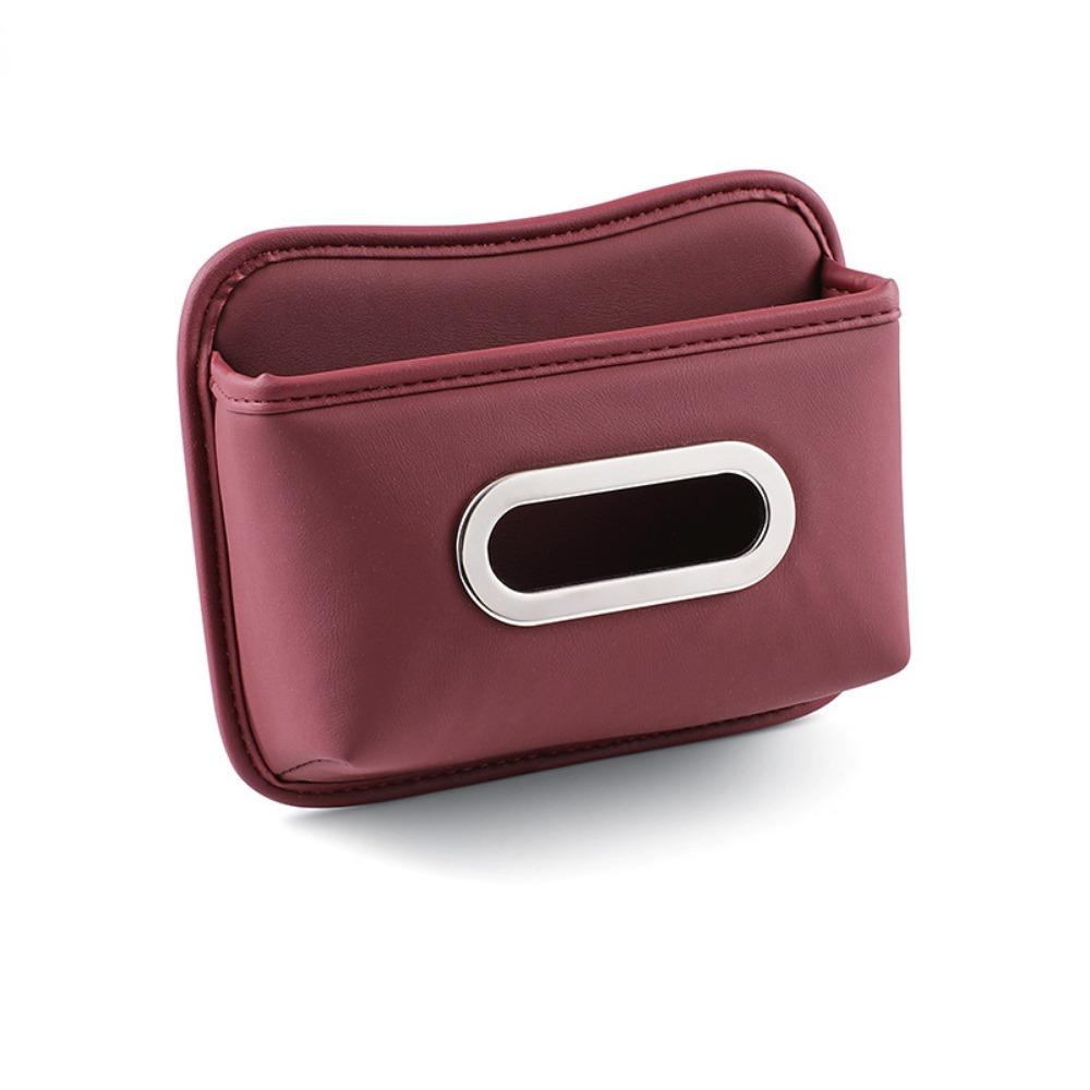 Липкий дизайн Автомобильный органайзер для салфеток на спинку сиденья Большая вместимость Кожаный органайзер для салфеток в автомобиль Путешествия