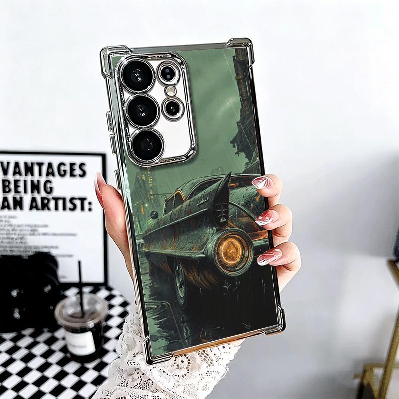 Vintage Car Retro Nostalgia Plating Phone Case For Samsung Galaxy S24 S25 FE S26 Edge S23 Ultra S22 S21 Plus S20 Anti-Fall Airab
