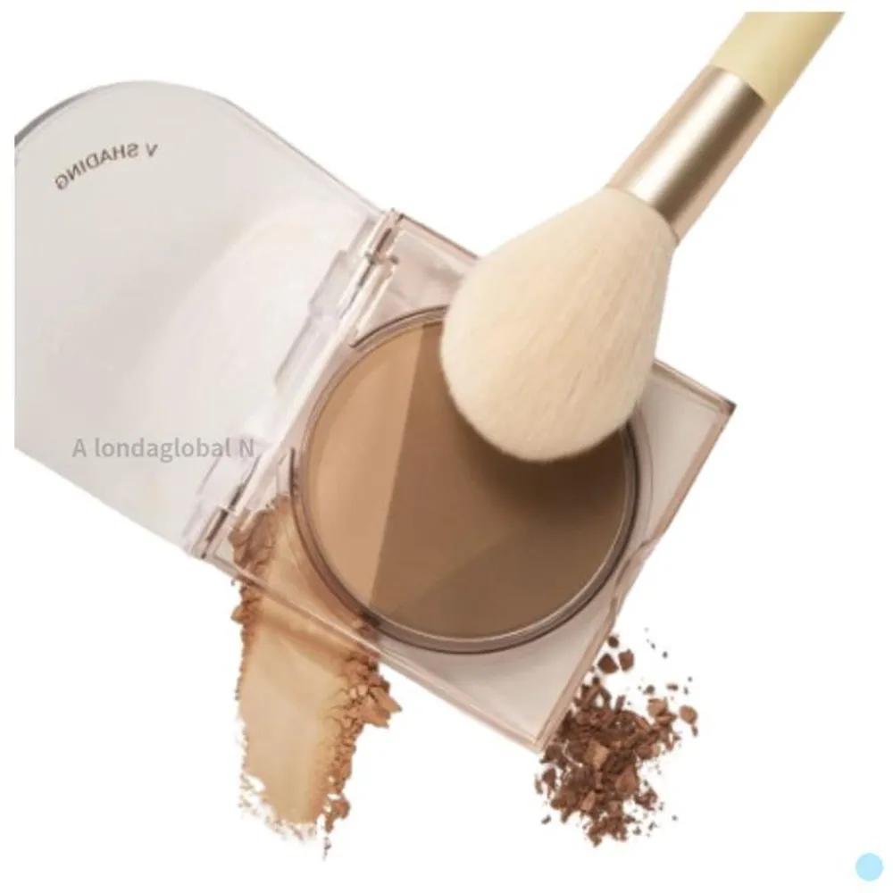 Peripera V Shading Warm Tone 02 Deep Brown + Contour Brush
