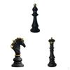 3 шт. Статуэтки шахматных фигур из смолы, Деликатные современные коллекционные фигурки для офиса, винного шкафа
