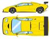 Модель EIDOLON 1/43 Lamborghini Diablo GTR 1999 Желтый Готовая модель EM786A