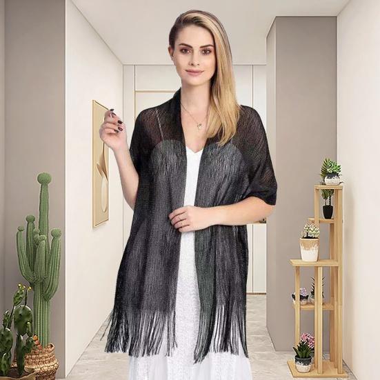 Women Shawl Beautiful Hollow Out Temperament Lady Dress Shawl Shirt Dress Matching Party Shawl Dress Shawl Lady Garment