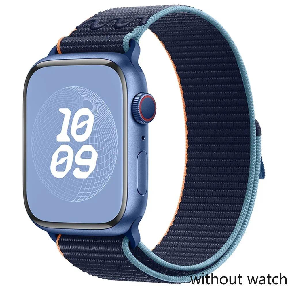 Нейлоновый спортивный ремешок для Apple Watch Ultra3 49 мм S11 42/46 мм S10 9 8 7 6 5 4 3 Браслет-петля для iWatch Series SE3 Ultra 2 46 мм 45 м